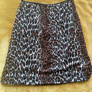Vintage leopard print mini skirt